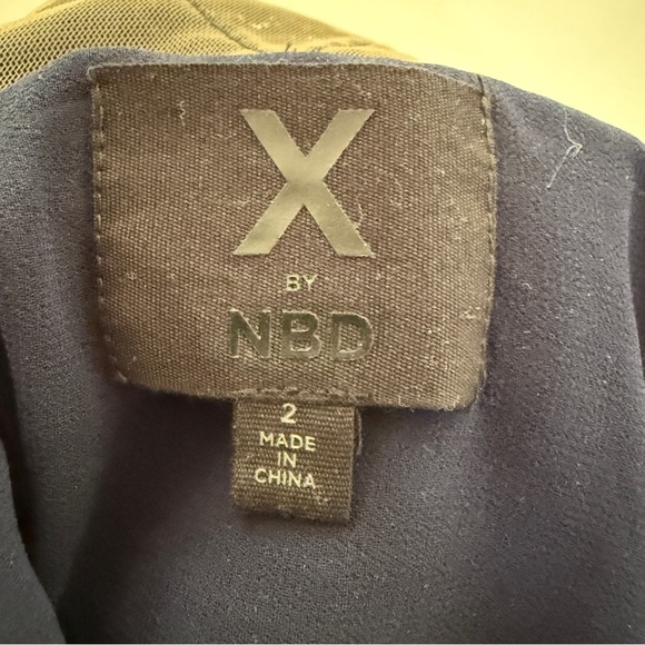 REVOLVE X by NBD Gio Dress Navy Metallic Dress Size 2 - Picture 10 of 10